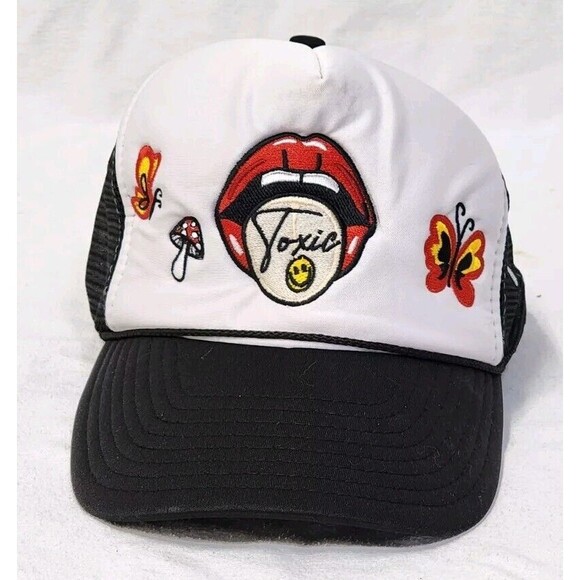 Rare DROPOUT NY" Toxic (Black×White) Cap Made In Japan - Picture 1 of 9